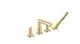 AXOR-HG-AXOR-Uno-4-Loch-Wannenrandarmatur-mit-Zerogriffen-Brushed-Gold-Optic-45444250 gallery number 1